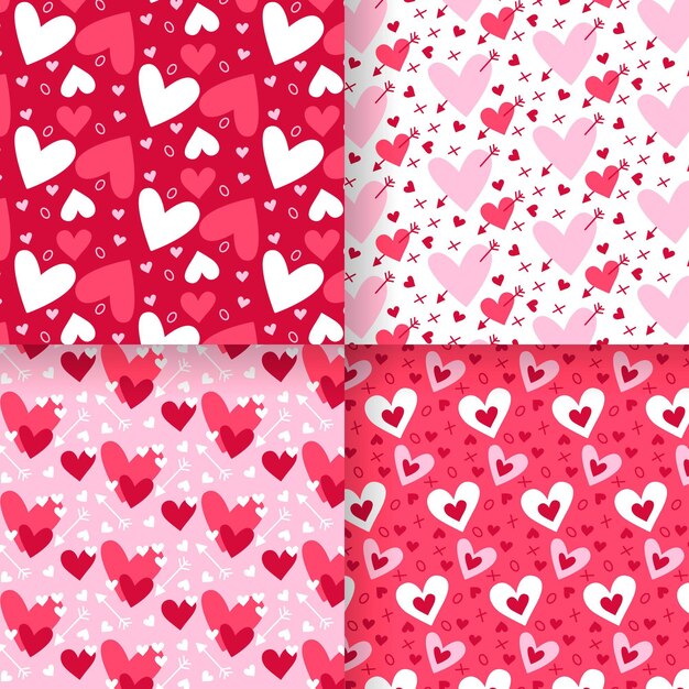 Heart pattern collection  theme