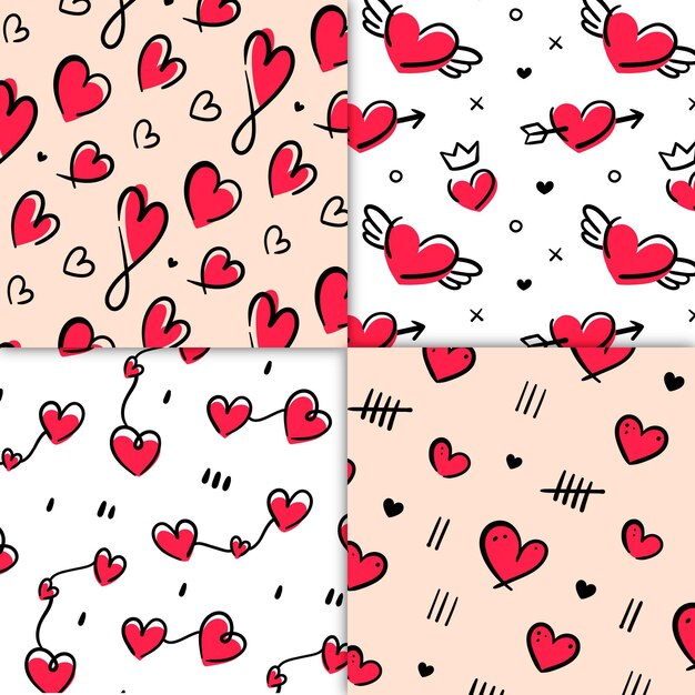 Heart pattern draw