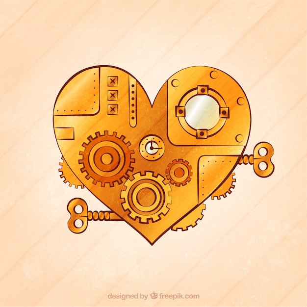steampunk heart sketch steampunk heart sketch