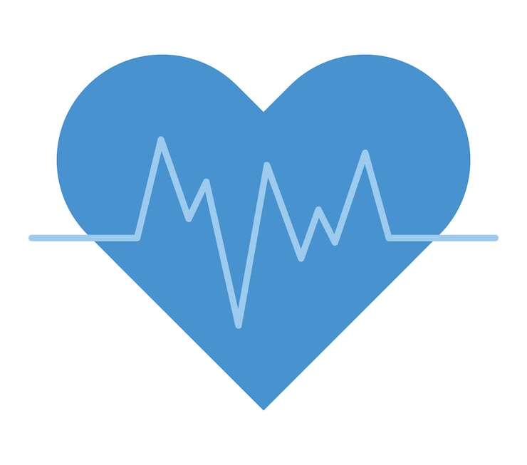 Free Vector heartbeat line design