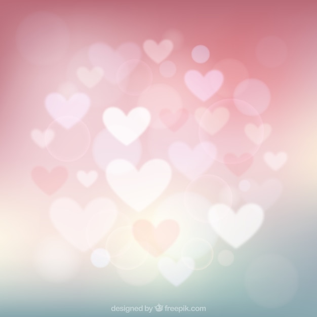 Free vector hearts circle on a pink background