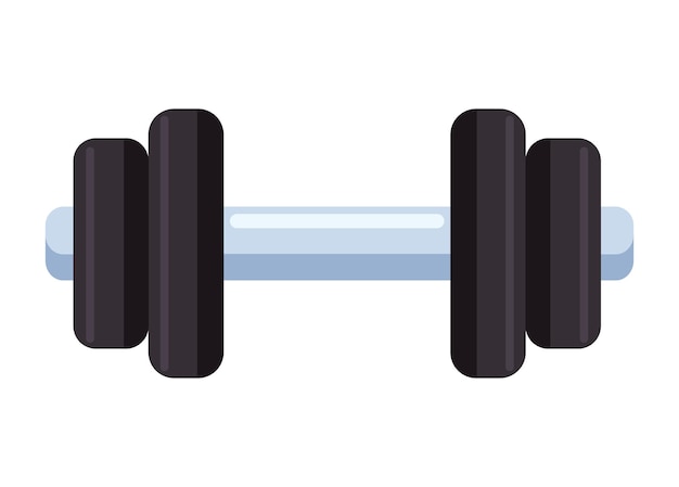 Free vector heavy dumbbell equipment icon isolated