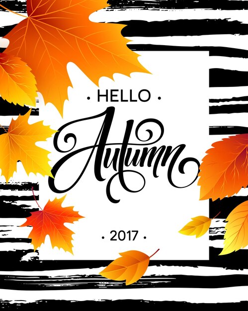 Hello Autumn card