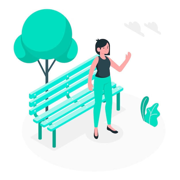 Free vector hello concept illustration