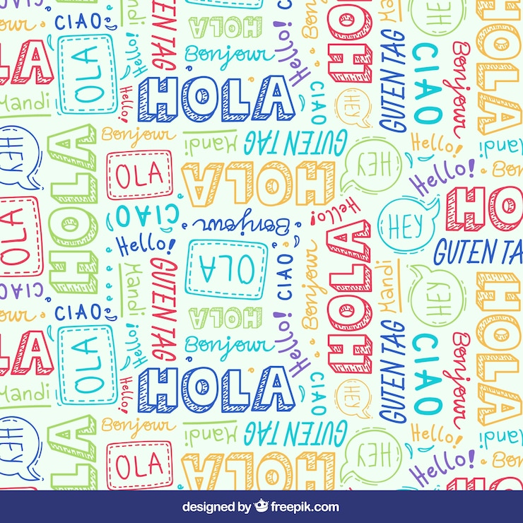 Free Vector hello in different languages