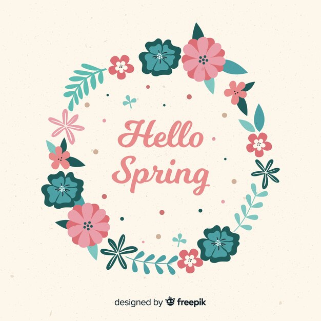 Hello spring background