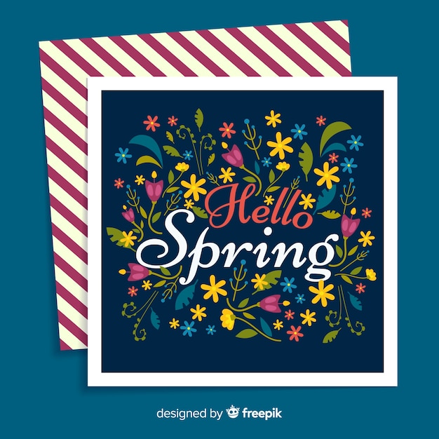 Free vector hello spring background