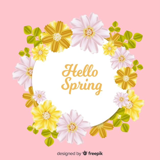 Hello spring background