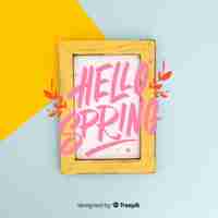 Free vector hello spring