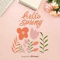 Free vector hello spring