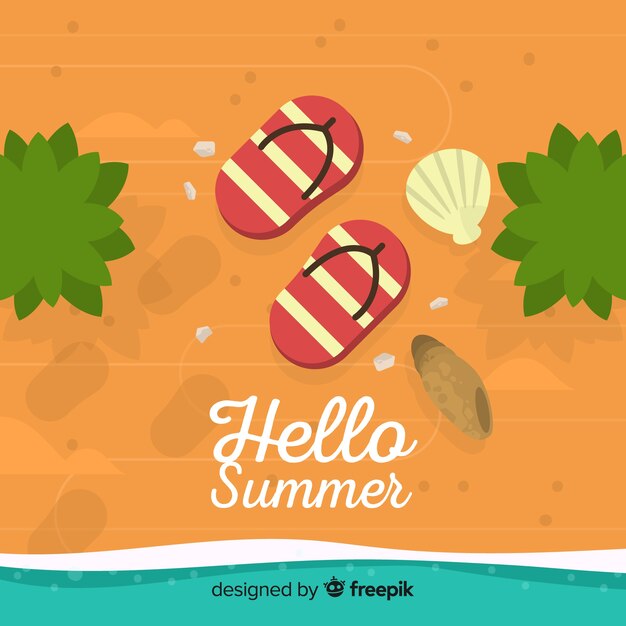 Free vector hello summer background