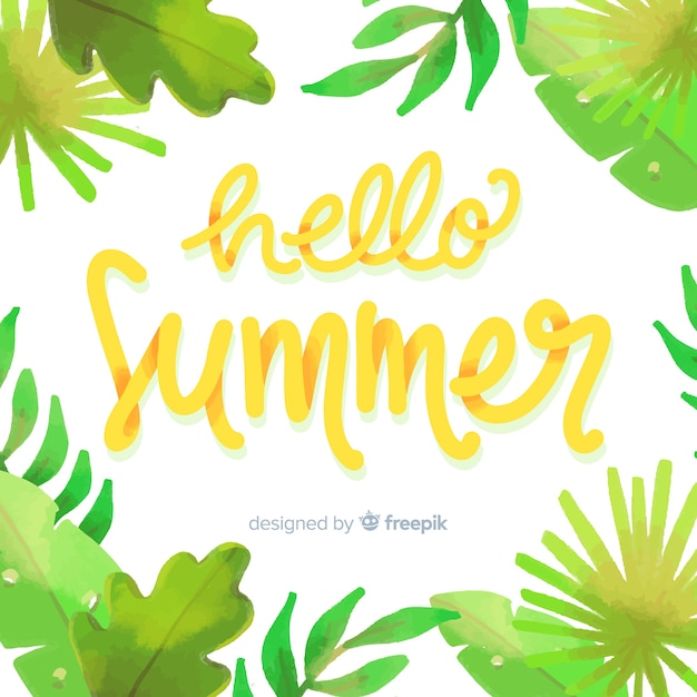 Free vector hello summer background