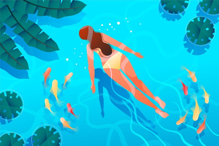 Free Vector hello summer illustration
