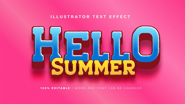 Hello Summer Text Effect