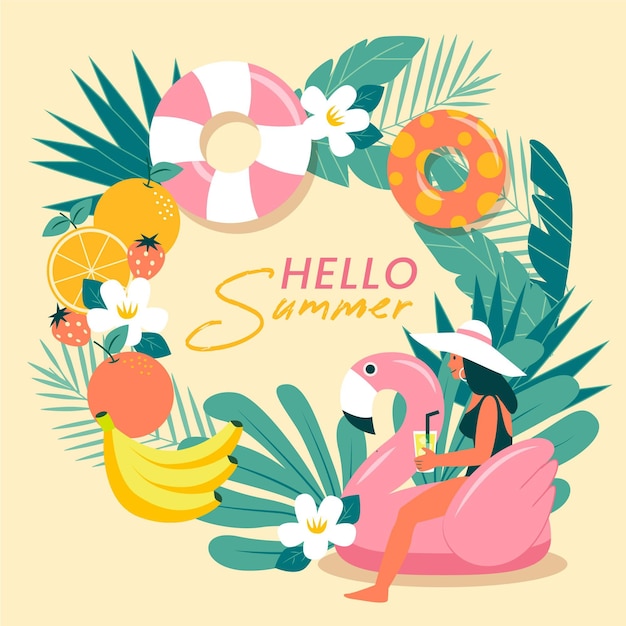 Hello summer theme