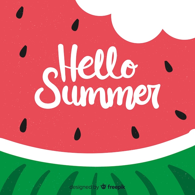 Free vector hello summer