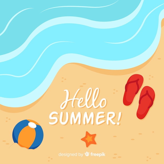 Free vector hello summer