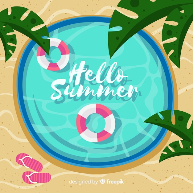 Free vector hello summer