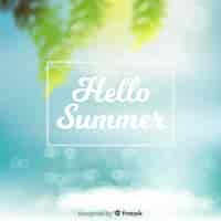 Free vector hello summer