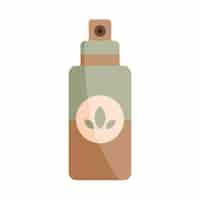 Free vector herbal spray bottle