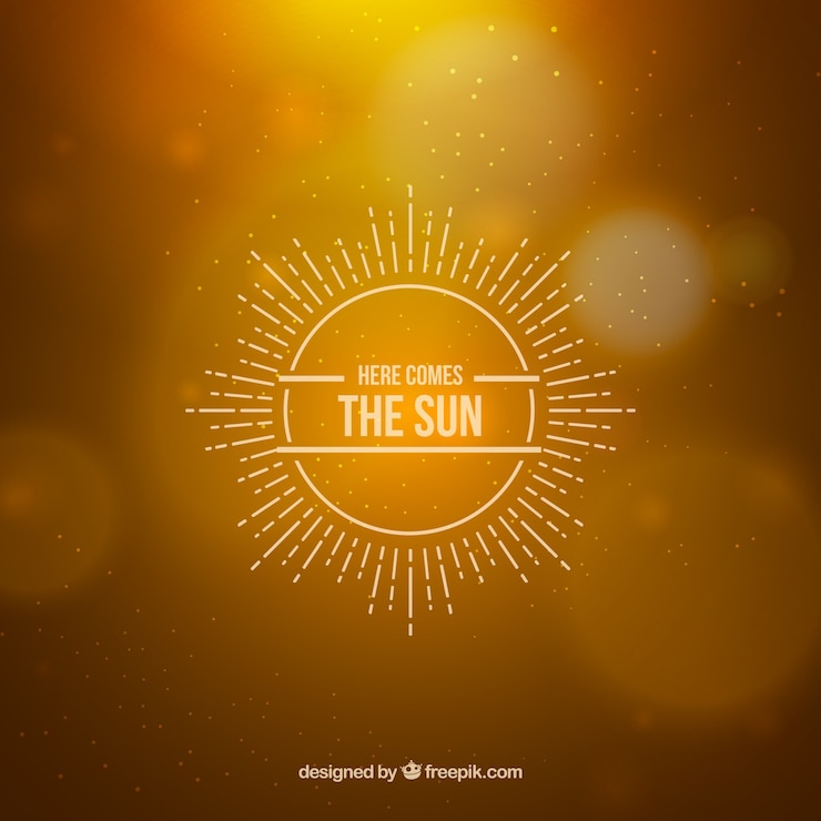 Free Vector here comes the sun