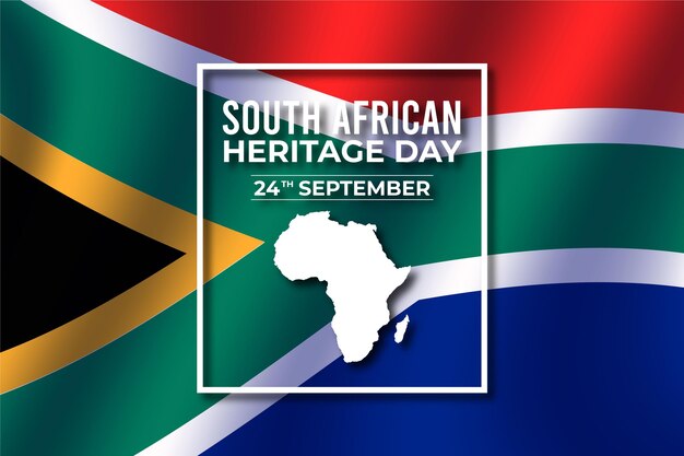 Heritage day south africa realistic design