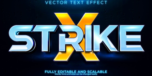 Hero text effect editable movie and game text style