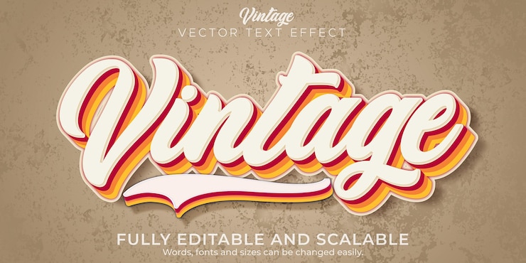 Free Vector hero text effect