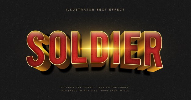 Heroic movie textured title theme text font effect