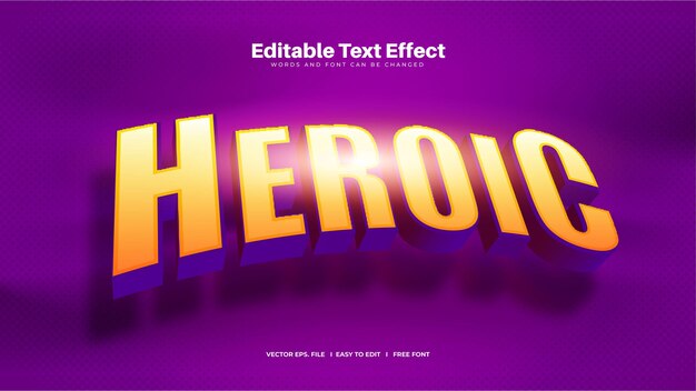 Heroic Text Effect