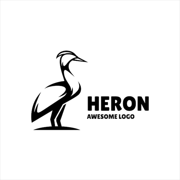 Дизайн логотипа Heron