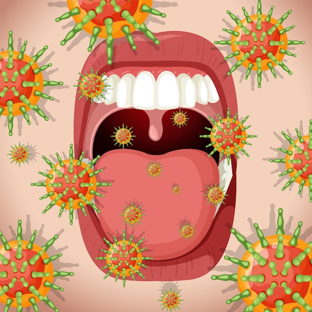 Herpes simplex virus lipsmouth