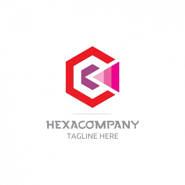 Free vector hexacompany logo