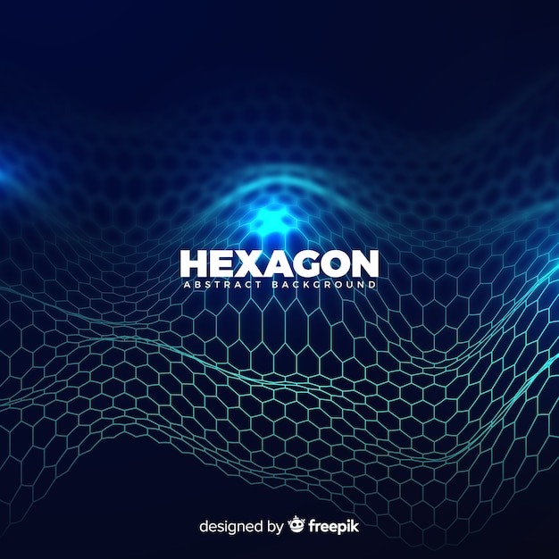 Free vector hexagon abstract background