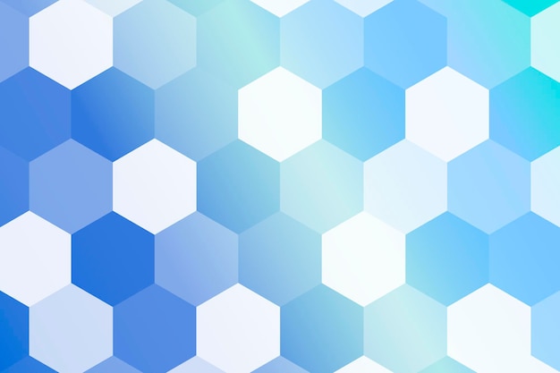 Hexagon blue background