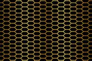 Free vector hexagon gold gradient background