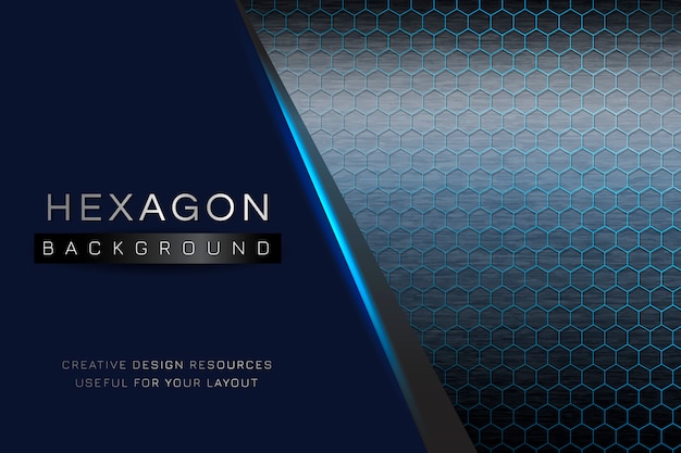 Hexagon patterned background