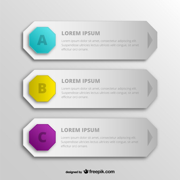 Hexagon web banners