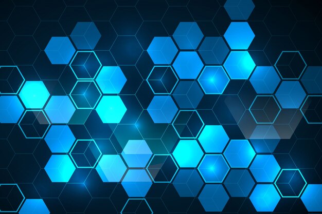 Hexagonal abstract background