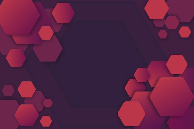 Free vector hexagonal background gradient style