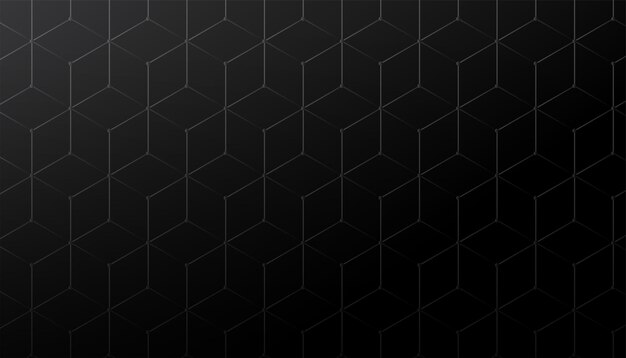 Hexagonal black background modern design