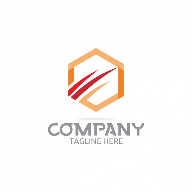 Free vector hexagonal company logo