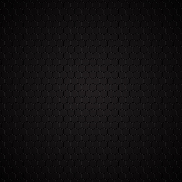 Hexagonal dark pattern background 