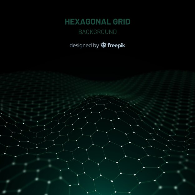 Hexagonal grid background