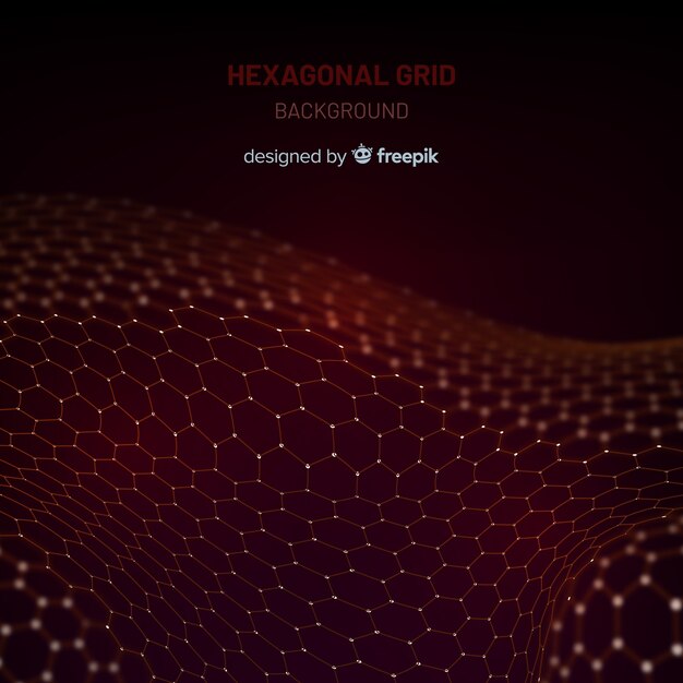 Hexagonal grid background