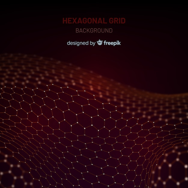 Hexagonal grid background