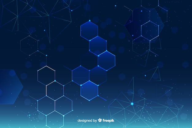 Hexagonal grid background