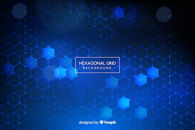 Hexagonal grid background