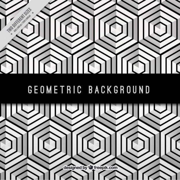 Free vector hexagonal modern background