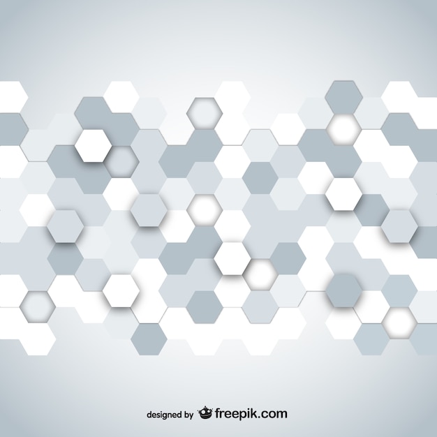 Free vector hexagonal mosaic